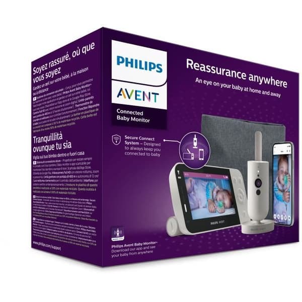 Videomonitor med anslutning - PHILIPS AVENT - SCD953/26 - Silkvit