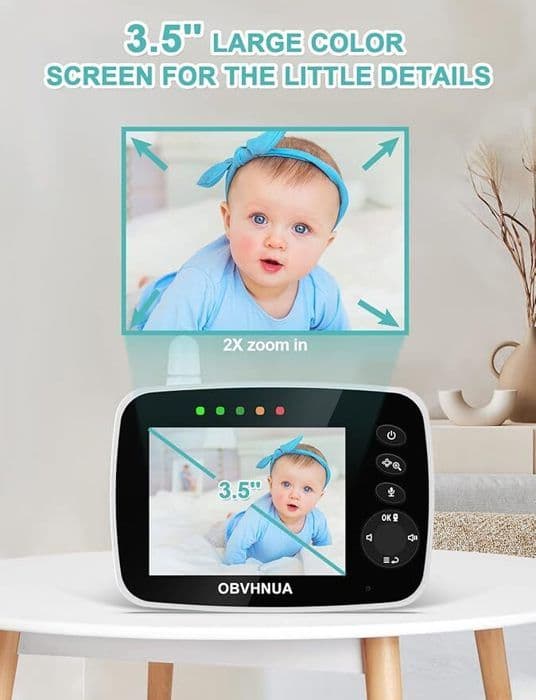 Kameraövervakning för Bebisar Trådlös 3,5" LCD Skärm Kamera