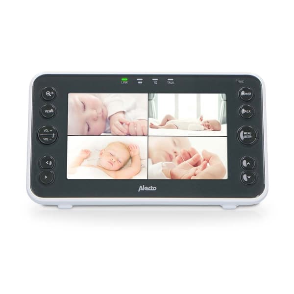 Alecto Video babyvakt med 5" färgdisplay Vit/Antracit