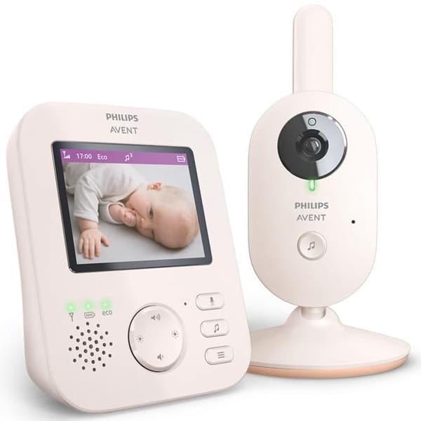 PHILIPS AVENT VIDEOBABYSKÄTTARE MED KAMERA 2,8" SCD881/26