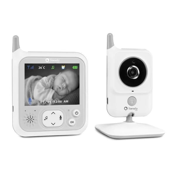LIONELO Babyline 7.1 - Videobabymonitor - Trådlös - Upp till 40 timmar - Tvåvägskommunikation - Night Vision