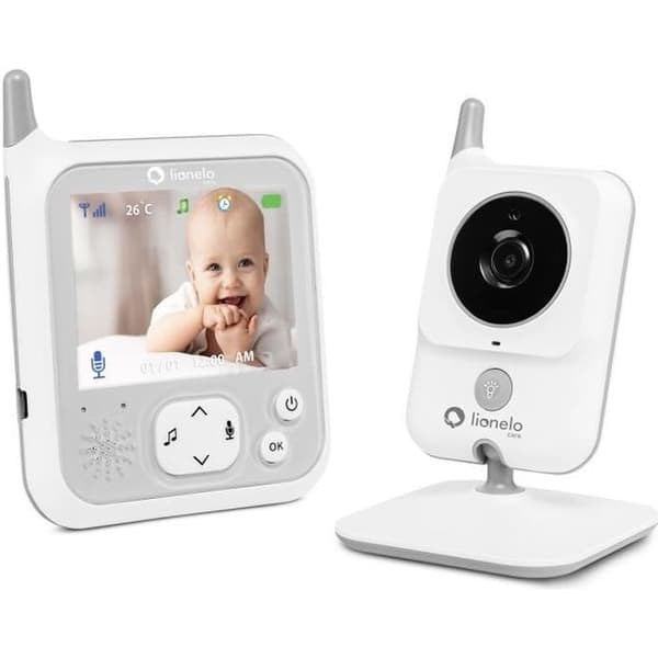 LIONELO Babyline 7.1 - Videobabymonitor - Trådlös - Upp till 40 timmar - Tvåvägskommunikation - Night Vision