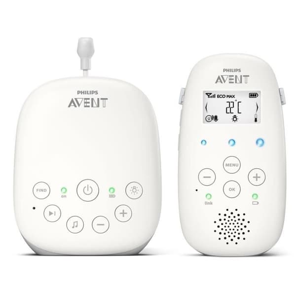 Philips Avent scd713/26 Babyvakt, vit Grå, Vit