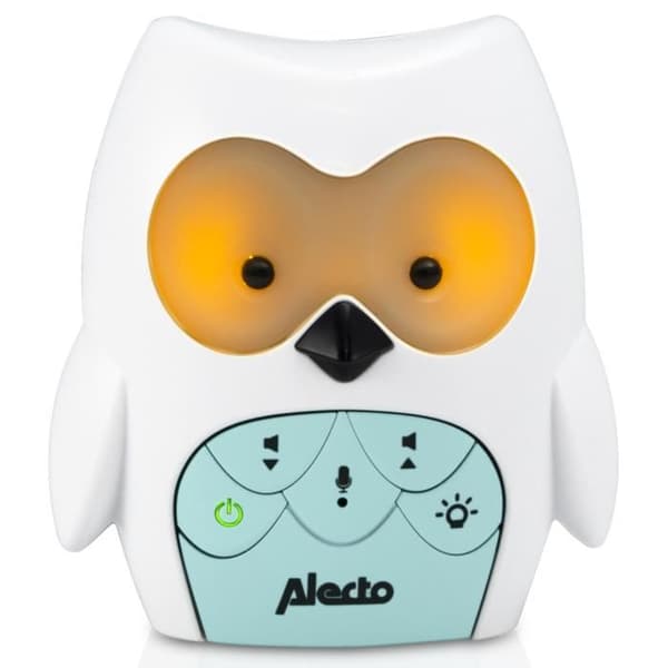 Audio Baby Monitor - Alecto - DBX-84 - Uggla - Vit/Mint - Energibesparande