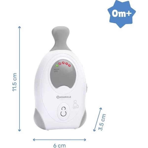 BADABULLE Baby Online 300m Babyphone Audio med nattljus