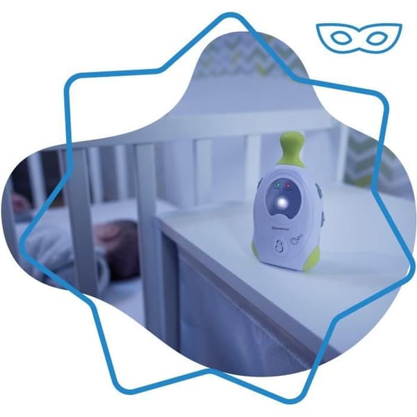 BADABULLE Baby Online 300m Babyphone Audio med nattljus