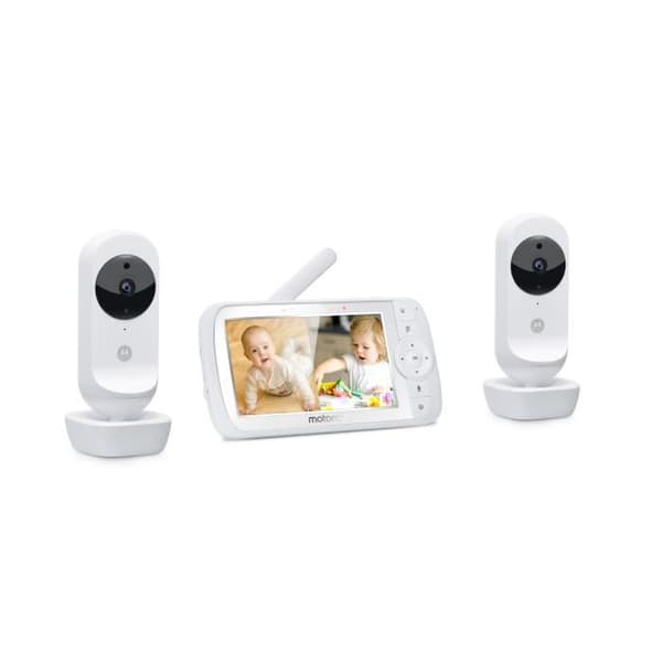 MOTOROLA Ease 35 Duo - Babymonitor med 2 kameror - 5" HD-skärm - Night vision - Walkie talkie - Zoom - Omgivningstemperatur