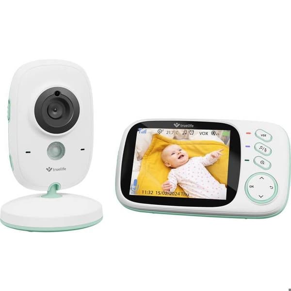 truelife NannyCam H32 Pro TLVMNCH32PWB Babymonitor med 2,4 GHz digitalkamera