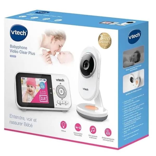VTECH - Clear Plus Video Baby Monitor (2,8 skärm) - BM3254