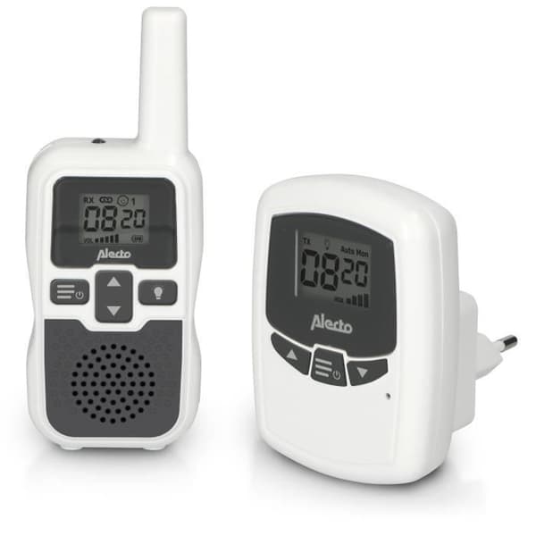 Babyvakt - Alecto - DBX-80 - Lång räckvidd 3000m - Vit/Antracit