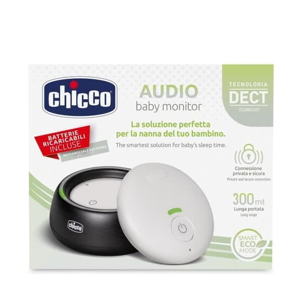 Ljud DECT babyvakt - CHICCO - Vit - 10 ljudnivåer - Nollemissionsvågor