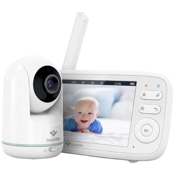 truelife R5 TLVMNCR5NNWA Babymonitor med 2,4 GHz kamera Vit