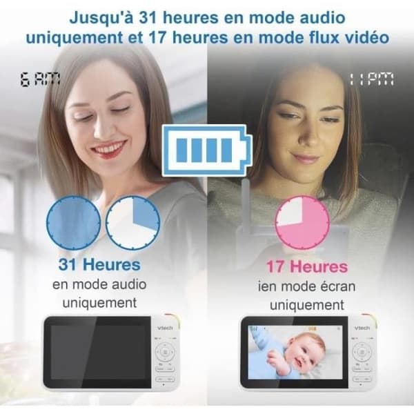 Digital video baby monitor VTech VM924 with pan and tilt function