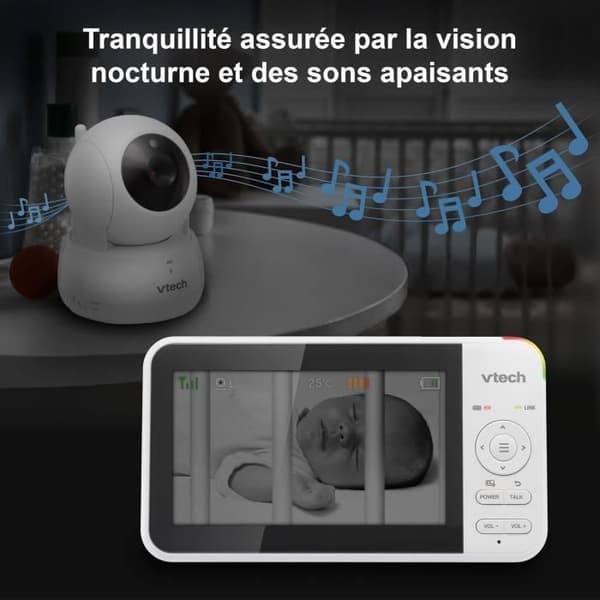 Digital video baby monitor VTech VM924 with pan and tilt function