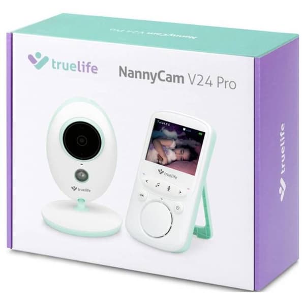 truelife NannyCam V24 Pro TLVMMNCV24PWB Babymonitor med 2,4 GHz digitalkamera