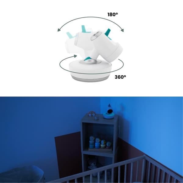 Babymoov 360° justerbar motoriseret ekstrakamera til Yoo Moov videobabyalarm