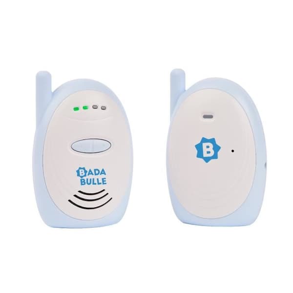 Badabulle Audio babyvakt - Lätt att använda - 300m räckvidd - Kompakt babyvakt - Akustiskt och visuellt larm
