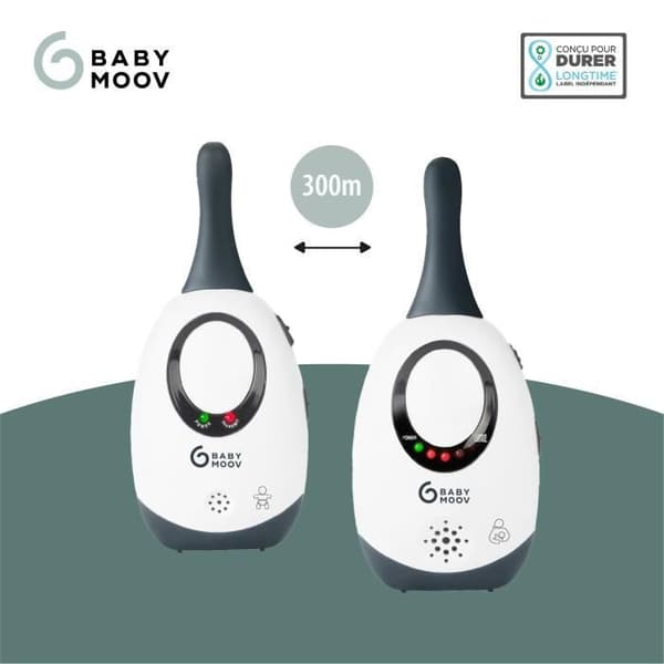 BABYMOOV Babyvakt Audio Just Care Grå