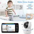 Miniatyrbild 3 av 9: OBOSOE Baby Monitor med Stort 5" Skärm | Tvävägsljud & 2x Zoom