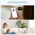 Miniatyrbild 4 av 4: Babymonitor, 2K HD-upplösning, 360° synvinkel, smart spårning