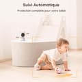 Miniatyrbild 4 av 4: Babyövervakningskamera, 2K-upplösning, 360° rotation, smart rörelsedetektering