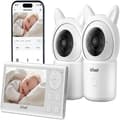 Miniatyrbild 1 av 4: Babymonitor, 1080P HD-kameror, 360° PTZ-kontroll, smarta aviseringar