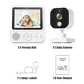 Miniatyrbillede 2 af 2: Trådløs Baby Monitor, HD 1080P Videoopløsning, Infrarød Nattesyn, Forældreenhed Inkluderet,Som vist
