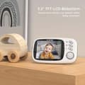 Miniatyrbild 4 av 4: Babymonitor, 3,2 tum LCD-skärm, tvåvägskommunikation, nattseende