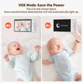 Miniatyrbild 4 av 4: 2K Wi-Fi Baby Monitor, 5,5 tum LCD-skärm, PTZ-kontroll, tvåvägsljud