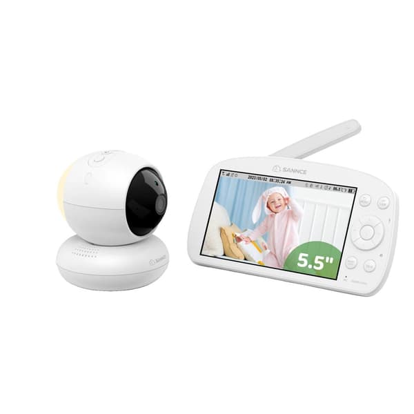 Trådlös Baby Monitor med HD-skärm, 1000ft Räckvidd, Nattsyn