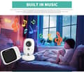 Miniatyrbillede 5 af 5: Lollanda Babyalarm VB603 Baby Monitor Kamera Trådløs Lytning 2,4 GHz LCD Til Børn Med Temperatursensor, Intercom Support