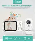 Miniatyrbillede 2 af 5: Lollanda Babyalarm VB603 Baby Monitor Kamera Trådløs Lytning 2,4 GHz LCD Til Børn Med Temperatursensor, Intercom Support