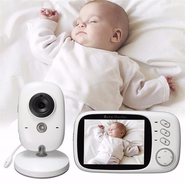 Lollanda Babyalarm VB603 Baby Monitor Kamera Trådløs Lytning 2,4 GHz LCD Til Børn Med Temperatursensor, Intercom Support