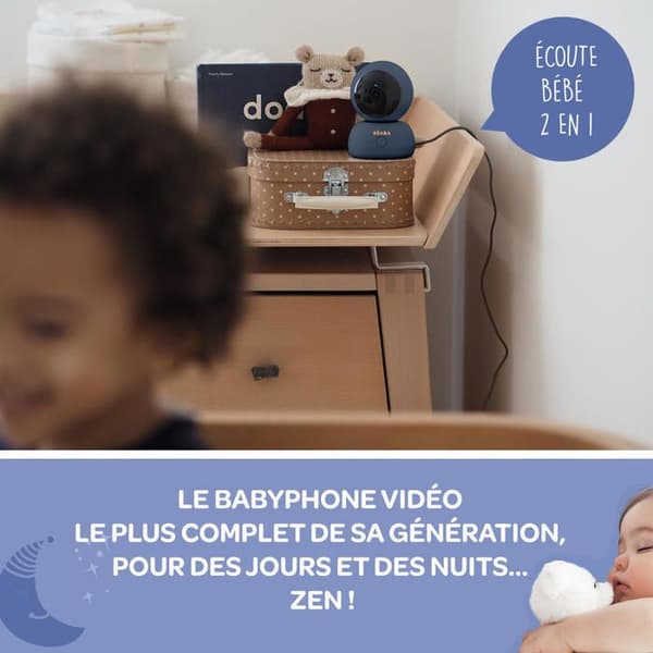 BEABA - Babyvideomonitor ZEN Premium Night Blue