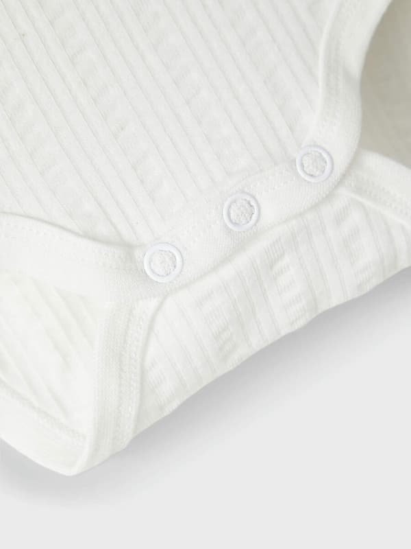 Name it Baby Body Vit med Volang, Storlek 74