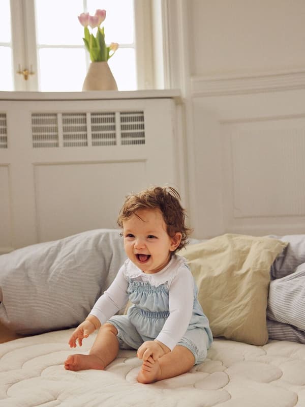 Name it Baby Body med Spets, Vit, Storlek 80