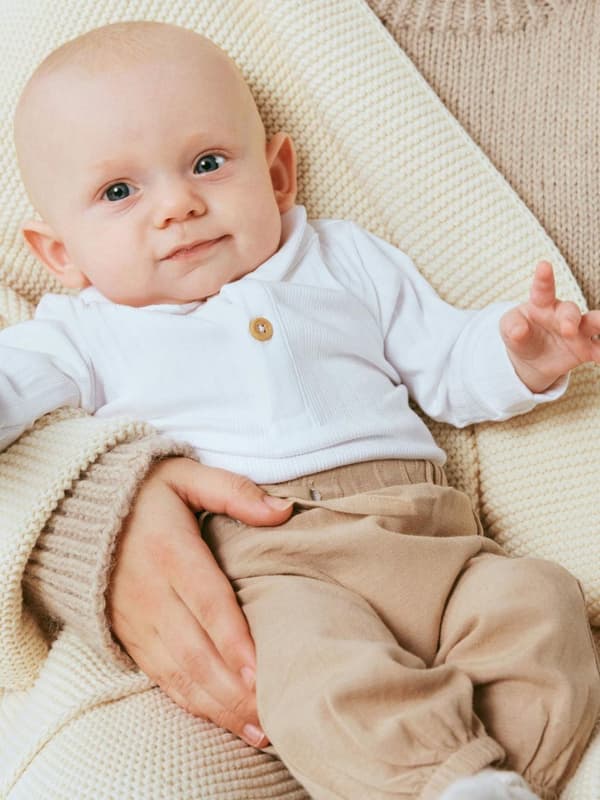 Name it Baby Polo Body, Hvid, Str. 74