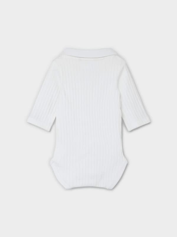 Name it Baby Polo Body, Hvid, Str. 74
