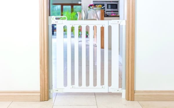 SAFE - SafeGate Wood Hardware Mounted - White - 76 -105 cm