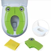 Frog-Shaped PP Material Environmental Protection Children Travel Portable Toilet Seat(Pink)