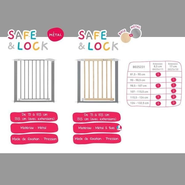 Badabulle Safe & Lock Extension 18 cm - BADABULLE - Förlängning - 18 cm - Vit