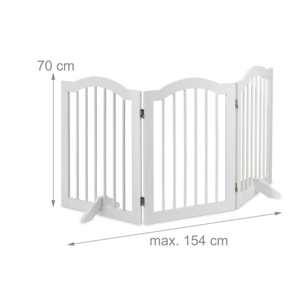 Valkoinen turvaportti 70 cm