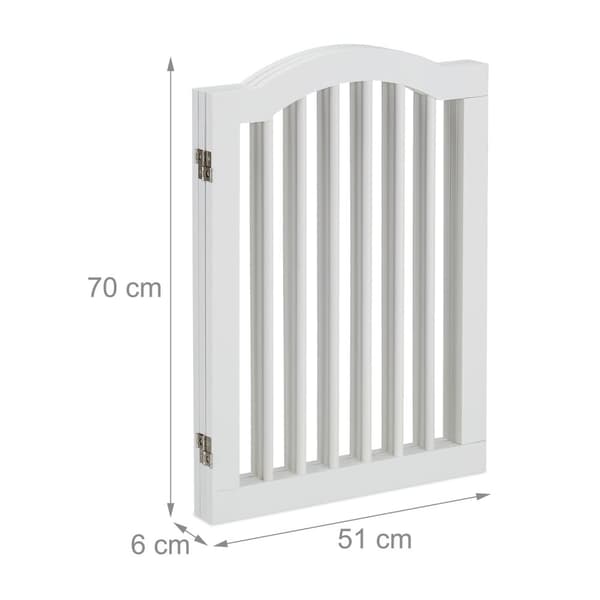 Valkoinen turvaportti 70 cm