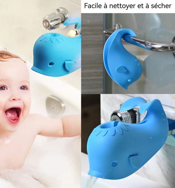 TD® Universal Baby Badkar Kran Kåpa Kåpa Tätning Barn Dusch Säkerhet Kåpa Blå Gummi Djurleksak