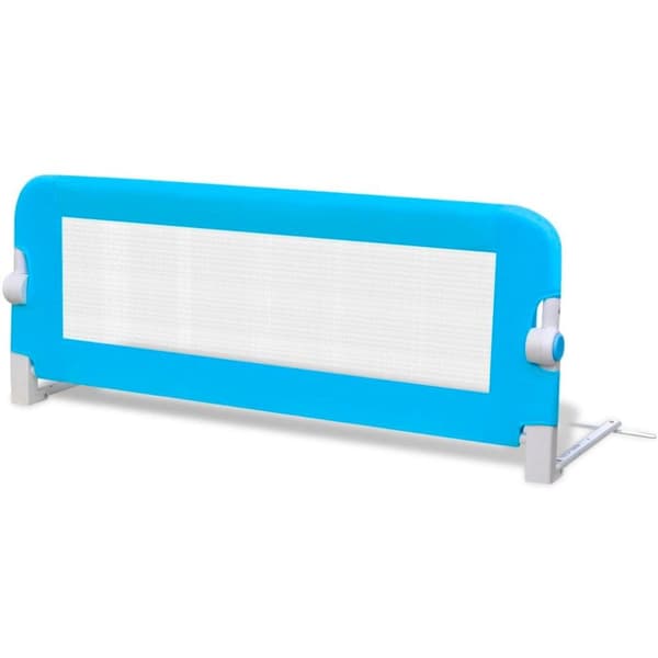 vidaXL Sängskena för barnsäng 102 x 42 cm blå