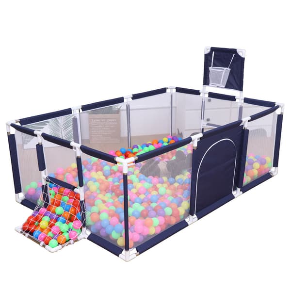 Tavalax Playpen Infant kannettava leikkikehä sininen, erittäin iso