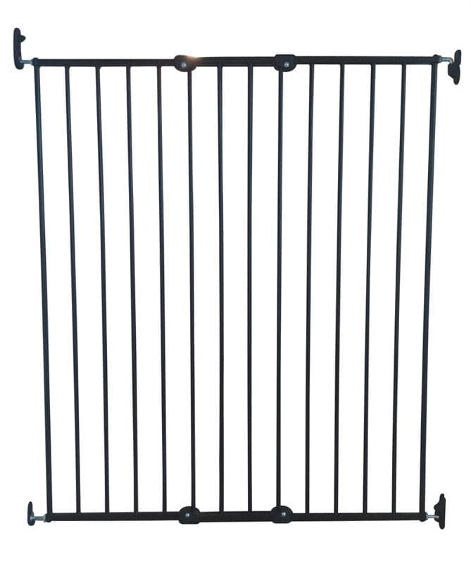 Hundgrind PET Gate Streamline metall BabyDan, 62,5-106,8 cm, svart