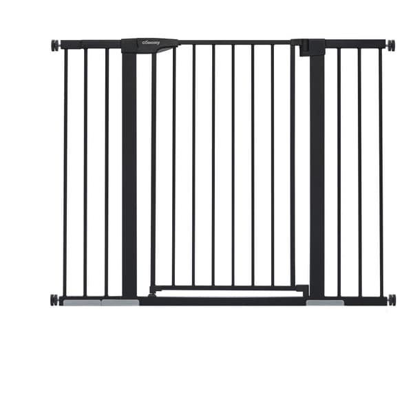 trappeværn, dørværn, baby dørværn, metal, bredde 75-124 cm justerbar, sort