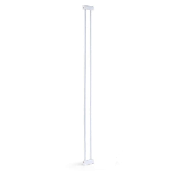 Trappgrind 83-96cm - justerbar 120cm hög - vit metall