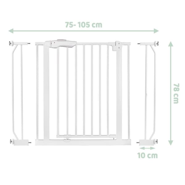 Nukido 718000 valkoinen turvaportin kaide